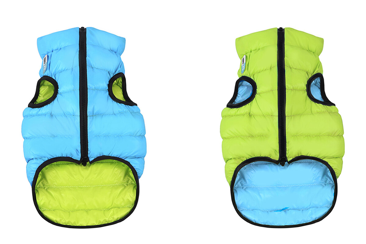 

Курточка двухсторонняя AiryVest, размер S 40, салатово-голубая