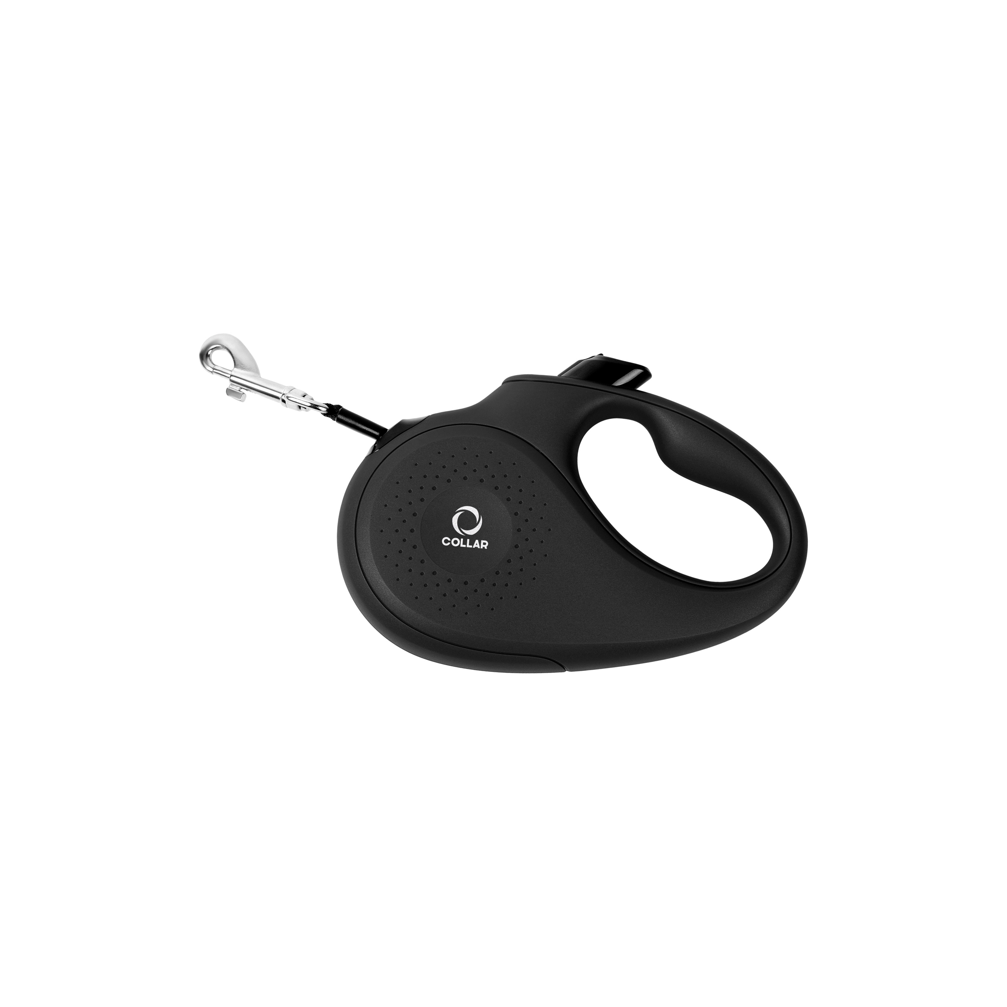 

Поводок-рулетка CoLLaR для собак, размер M, 25 кг, 5 м, лента, черный