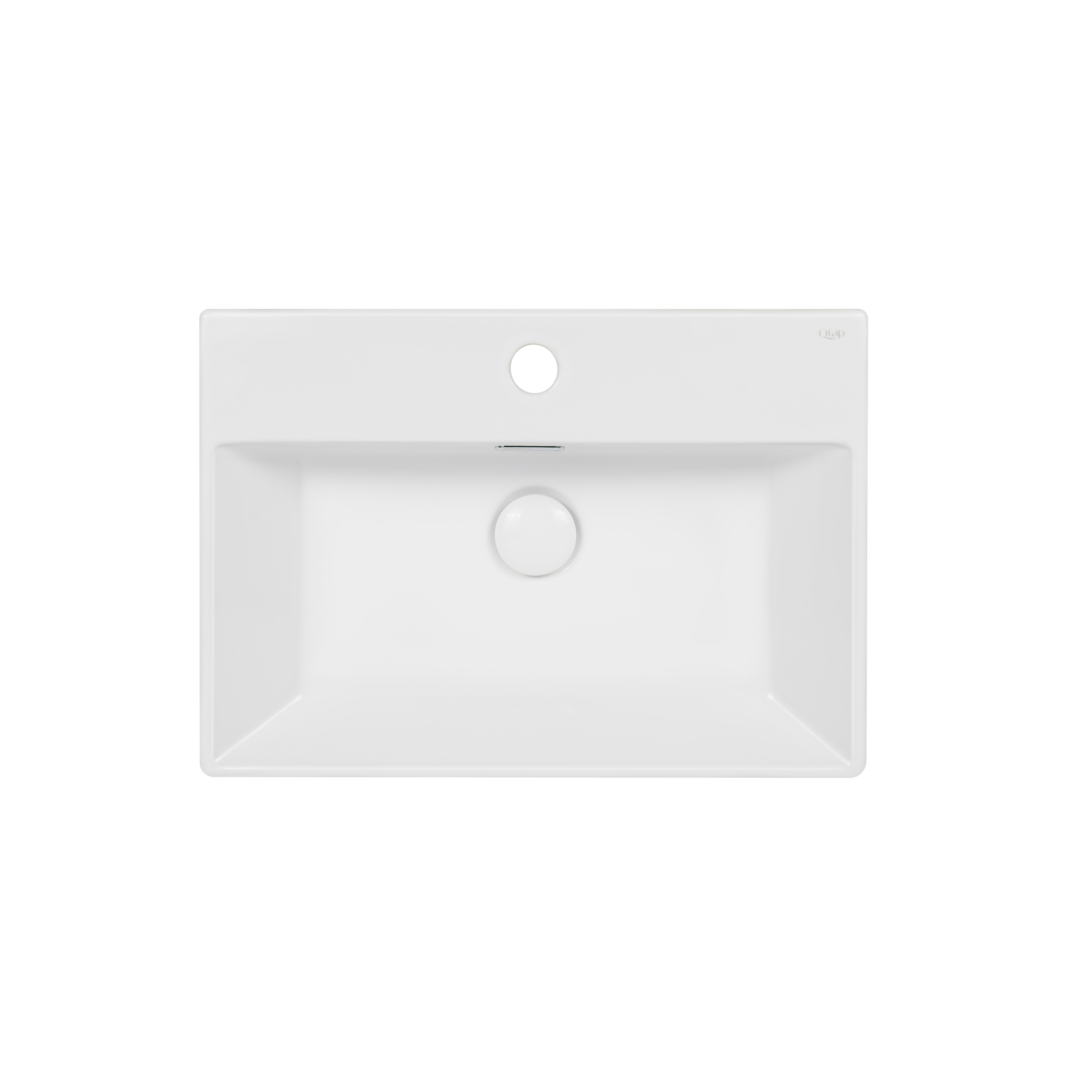 

Раковина Qtap Nando K 500х355 White с донным клапаном QT12117050KW