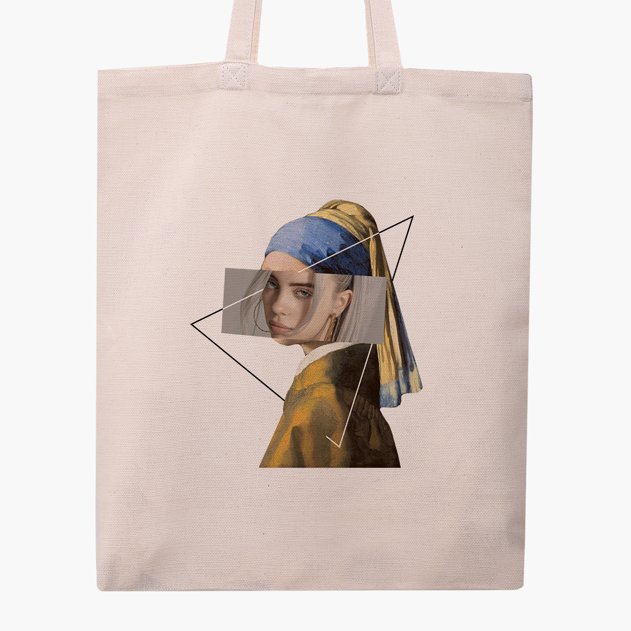 

Эко сумка шоппер Ренессанс-Билли Айлиш (Renaissance Billie Eilish) (9227-1206) 41x35 см Бежевый