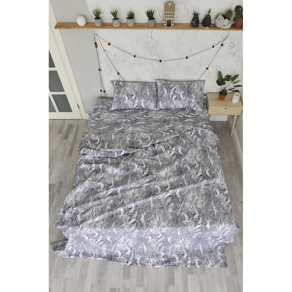 

Комплект постельного белья SoundSleep Marble ранфорс евро