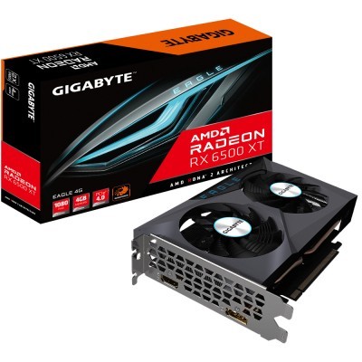 

Видеокарта GIGABYTE Radeon RX 6500 XT 4Gb EAGLE (GV-R65XTEAGLE-4GD)