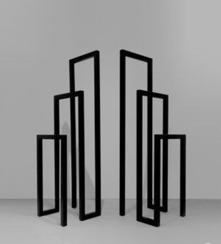 

Вешалка металлическая напольная двойной рейл TKGEFEST Атланта Loft 1500х400х400мм