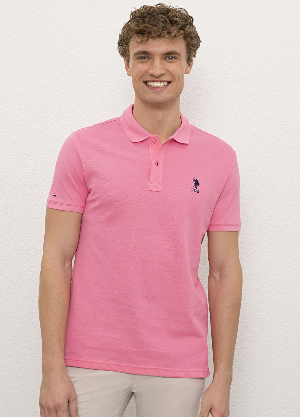 

Поло мужское U.S. Polo Assn. Розовый  (948811 VR041, Поло мужское U.S. Polo Assn. Розовый XL (948811 VR041)