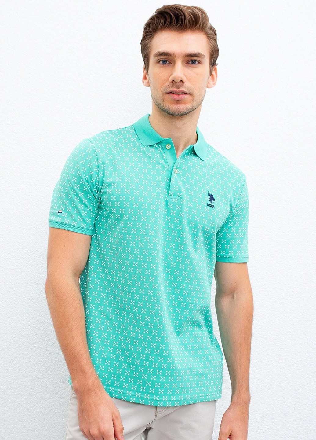 

Поло мужское U.S. Polo Assn. Бирюзовый  (1007196 VR090, Поло мужское U.S. Polo Assn. Бирюзовый L (1007196 VR090)