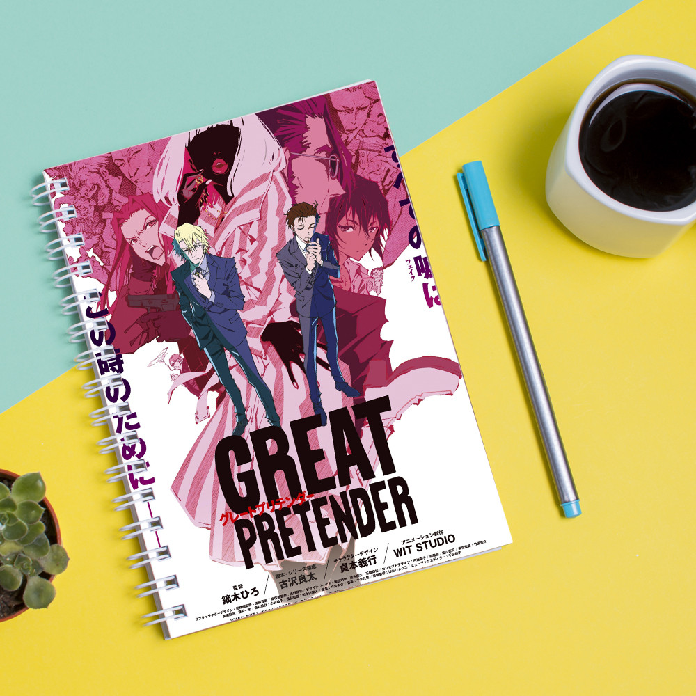 

Скетчбук Sketchbook для рисования с принтом Great Pretender-Великий притворщик