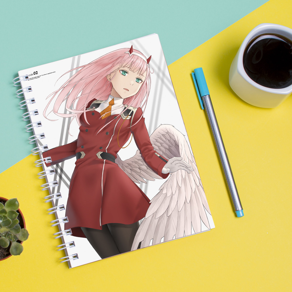 

Скетчбук Sketchbook для рисования с принтом Милый во Франксе - Darling in the FranXX 2