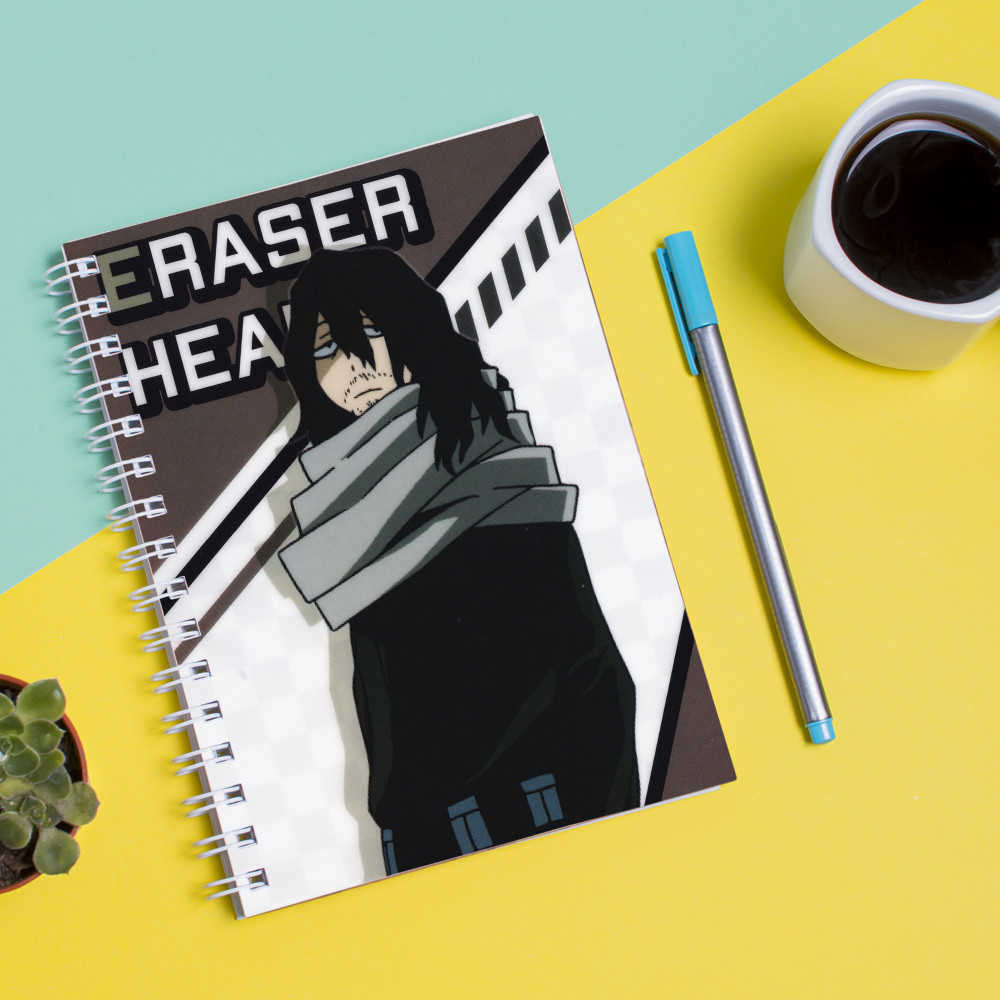 

Скетчбук Sketchbook для рисования с принтом Shota Aizawa My Hero Academia