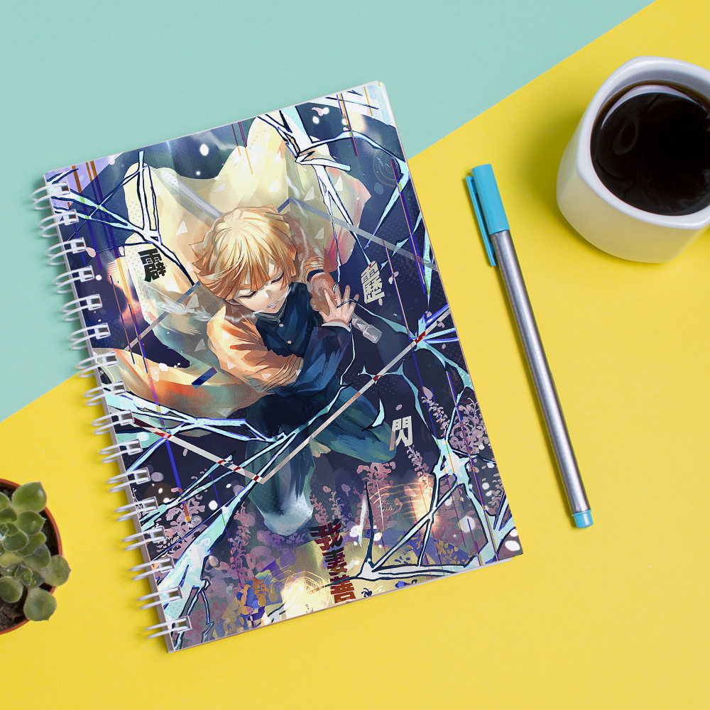 

Скетчбук Sketchbook для рисования с принтом Zenitsu Agatsuma