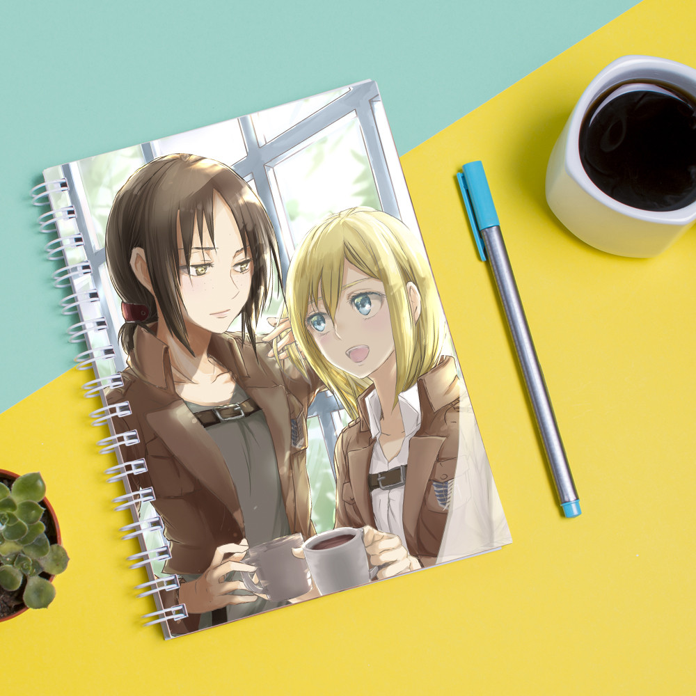 

Скетчбук Sketchbook для рисования с принтом Shingeki no Kyojin 2