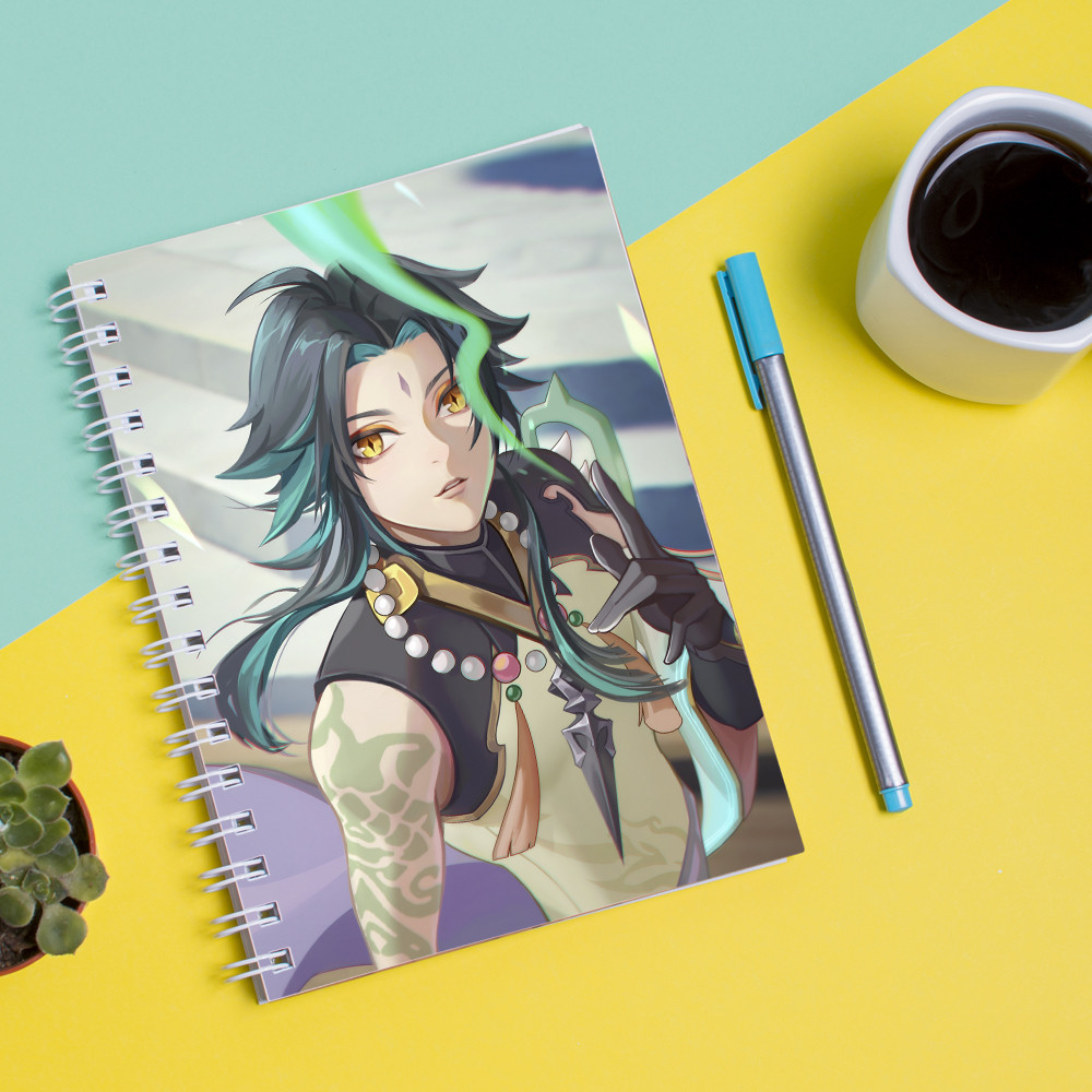 

Скетчбук (Sketchbook) для рисования с принтом "Genshin Impact - Геншин Удар 1"