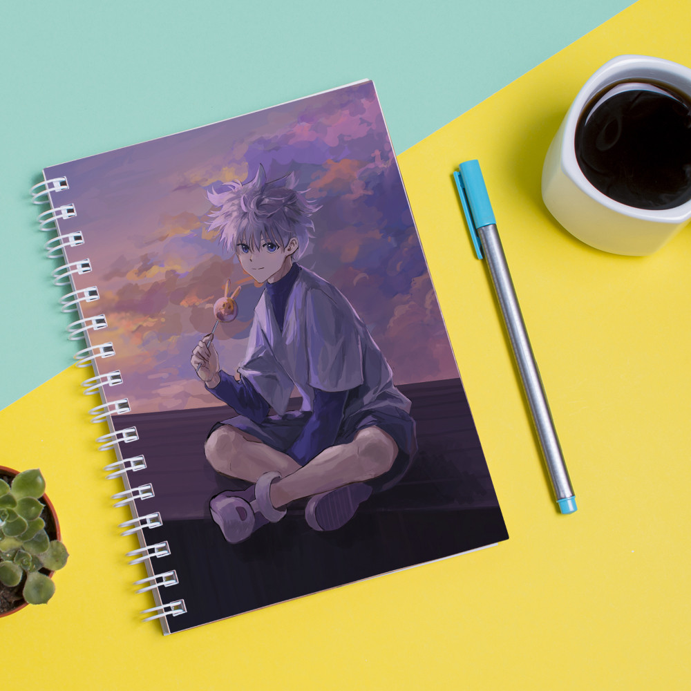 

Скетчбук Sketchbook для рисования с принтом Киллуа Золдик-Killua Zoldyck 3