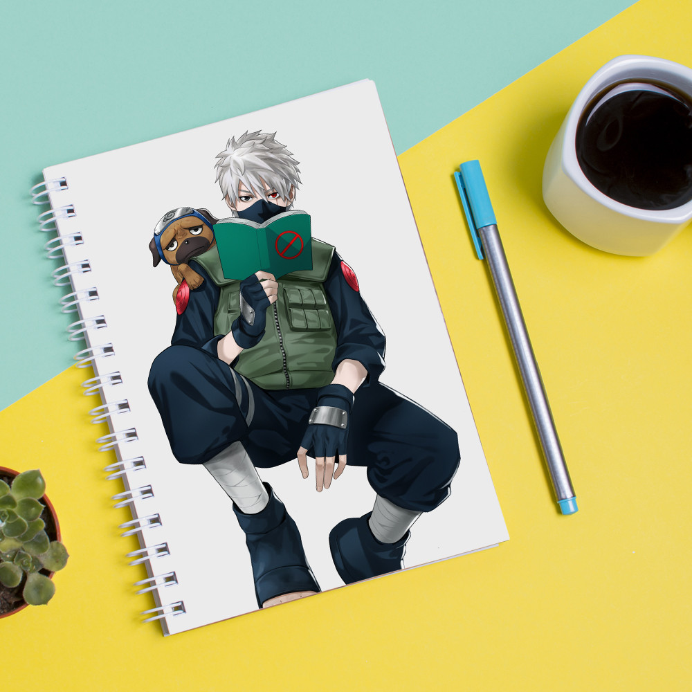 

Скетчбук Sketchbook для рисования с принтом Naruto Наруто Какаши