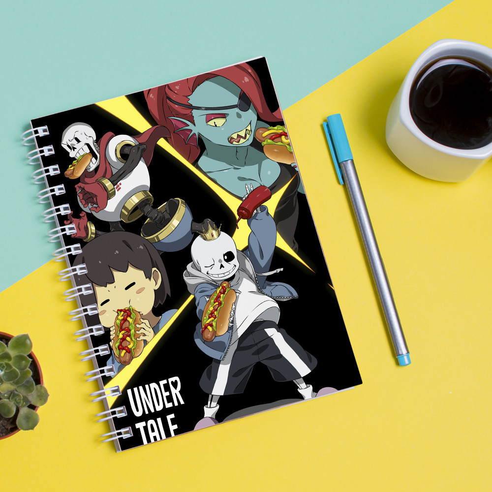

Скетчбук Sketchbook для рисования с принтом Undertale Подземная сказка