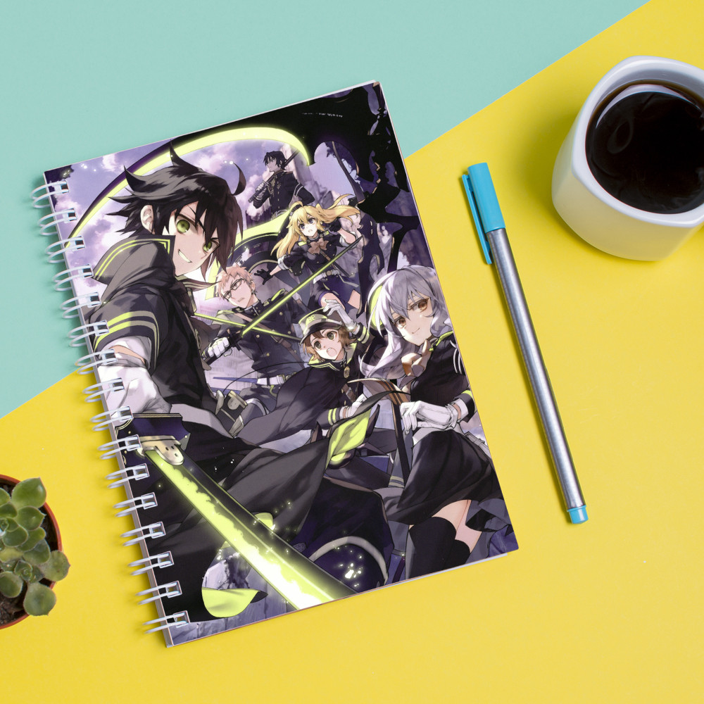 

Скетчбук Sketchbook для рисования с принтом Owari no Seraph-Последний Серафим 2