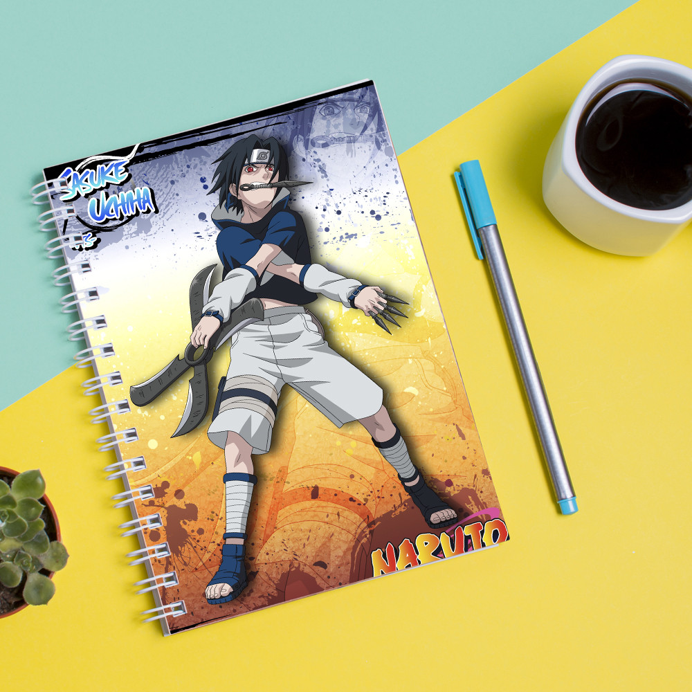 

Скетчбук Sketchbook для рисования с принтом Naruto Наруто Саске