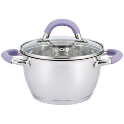 

Кастрюля PR-1109-16 Purple iris PEPPER Крышка с силиконовым ободком 16 см 1.6 л