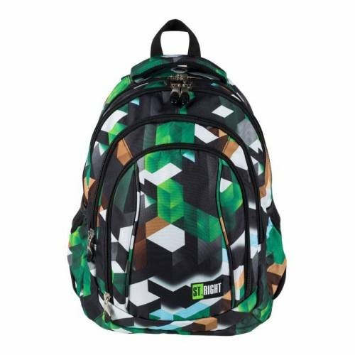 

Рюкзак школьный для мальчика BP-04 Green 3D Blocks St.Right зеленый 626265