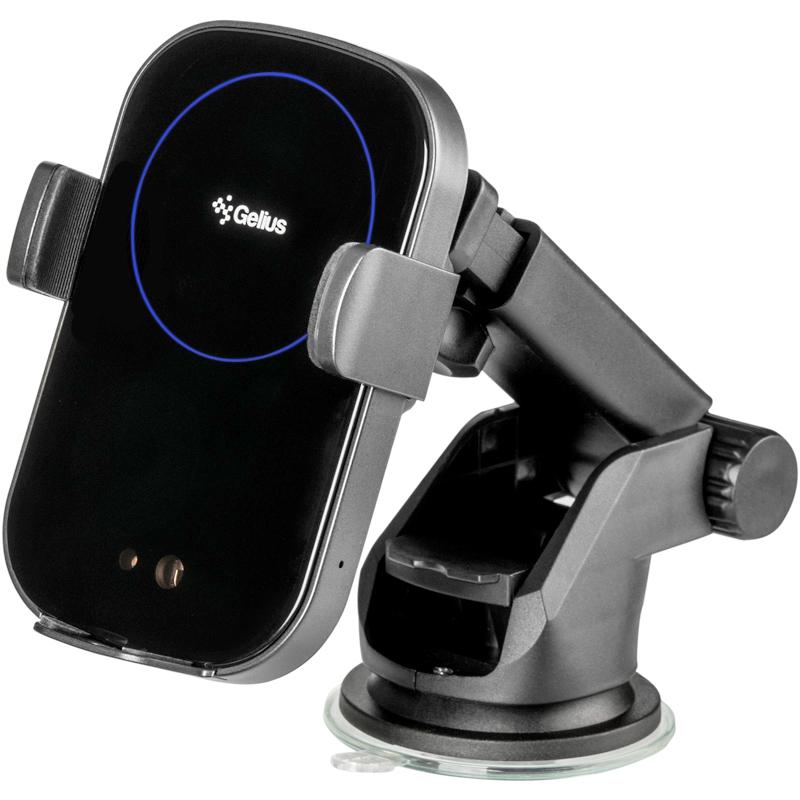 

Автодержатель Gelius Pro Wally 2i WC-002 15W 1.5A Type-C Wireless дефлектор + присоска Black