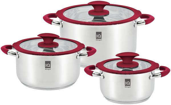 

Набор посуды RINGEL IQ Be Tasty 1.6 л+3.2 л+4.2 л - 6 пр. (IQ-6042)