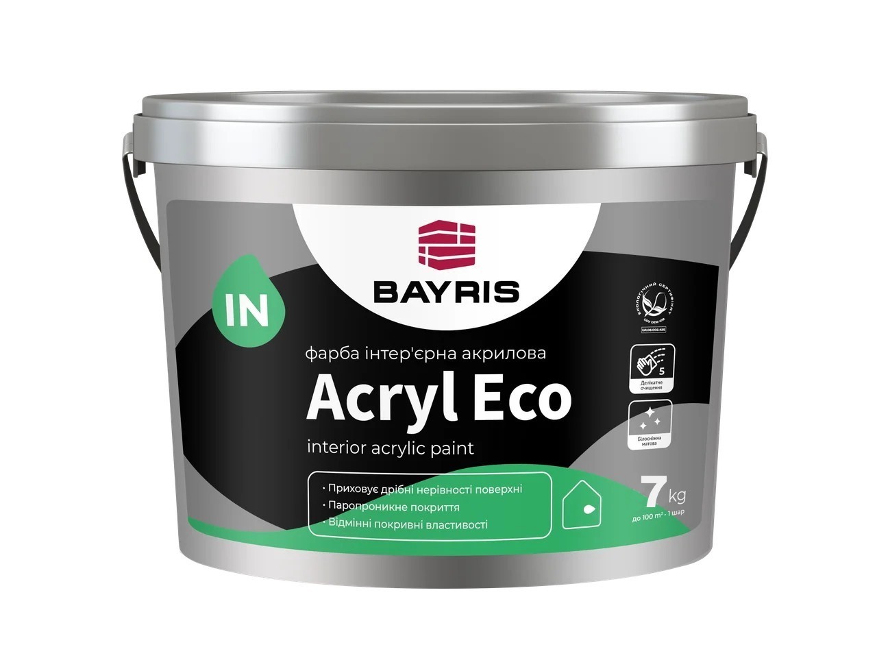 

Краска интерьерная акриловая Acryl Eco Bayris 7 кг