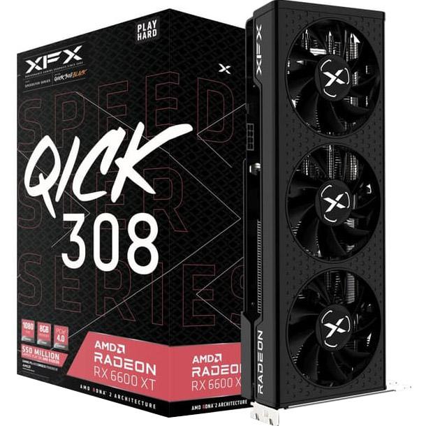 

Видеокарта XFX Radeon RX 6600 XT SWFT210 Speedster 8 GB GDDR6 (RX-66XT86DBQ)