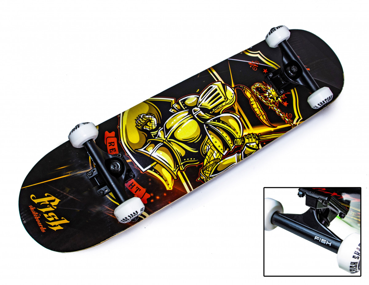 

Скейтборд Fish Skateboard Рыцарь деревяный
