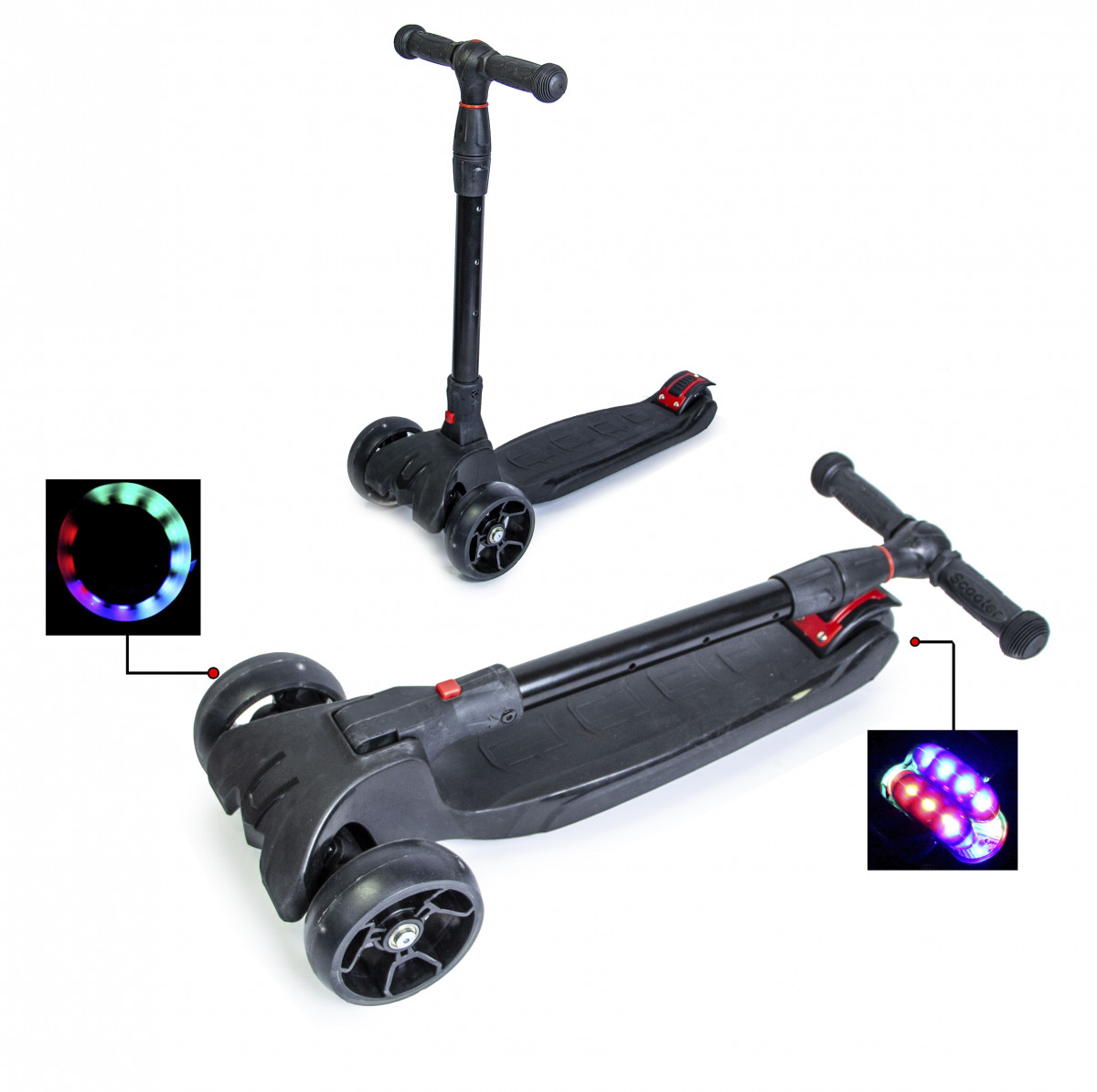 

Детский самокат Scale Sports Smart складная ручка Black