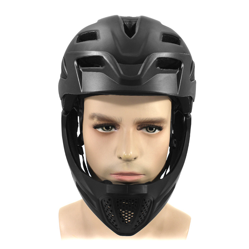 

Шлем велосипедный Helmet Black с подбородком защитный велошлем шлем для велосипедистов