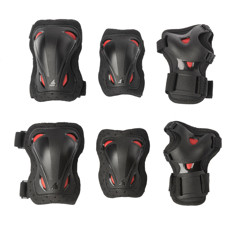 

Детский Комплект Защиты Rollerblade XS из 3 Элементов Skate Gear Junior 3 pack Черно-Розовый