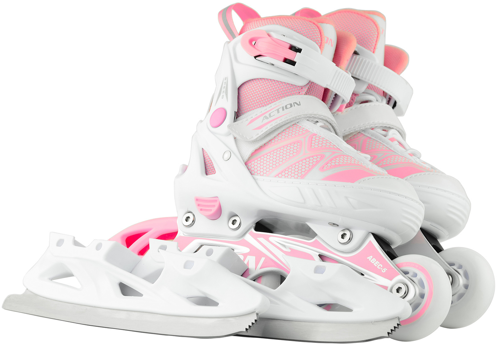 

Роликовые коньки Action 2 в 1 Riply Pink 37-40 (153B5/2IN1PINK37-40)