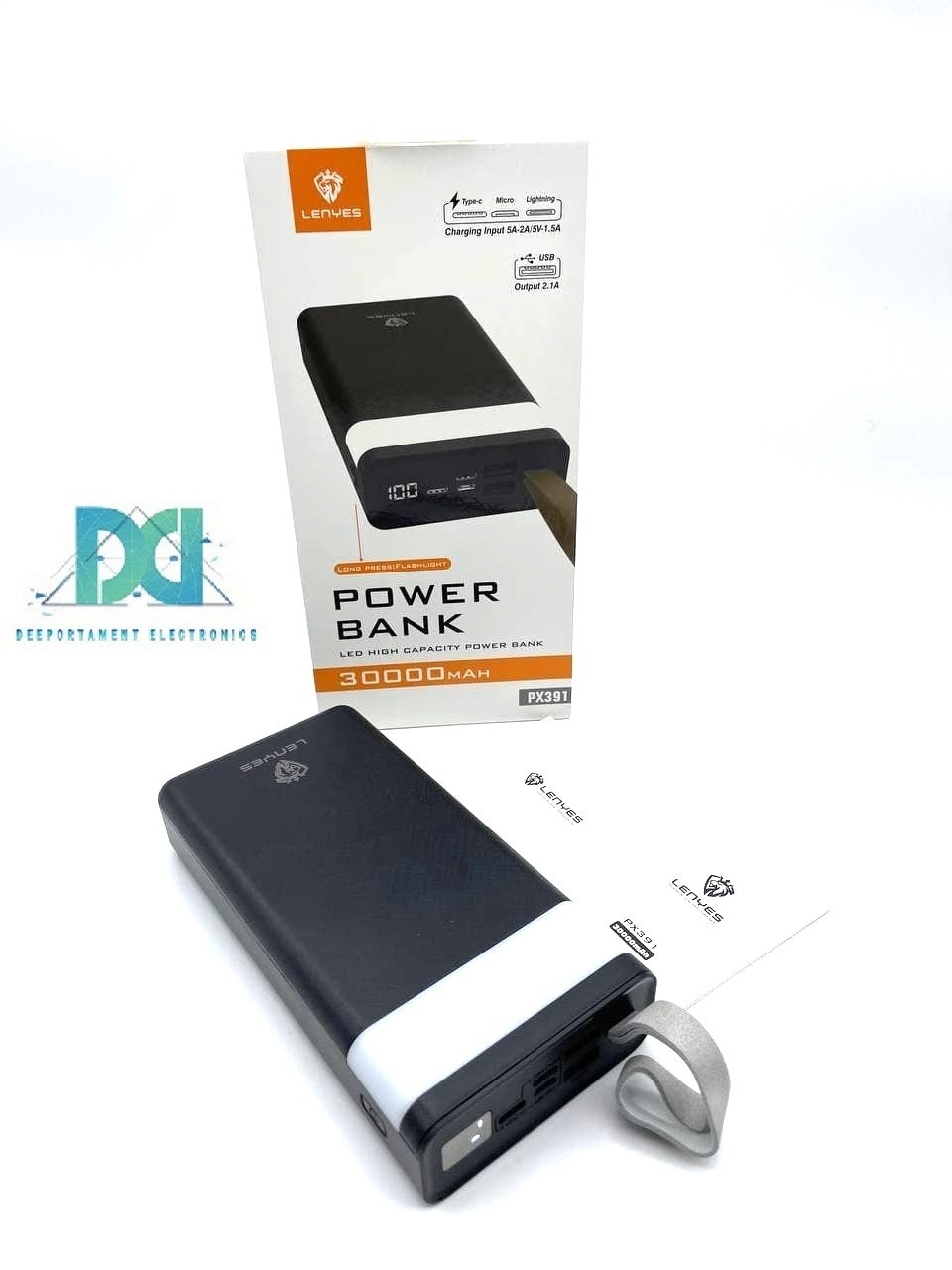 

Power bank LENYES PX391 30000mAh (реальная емкость)