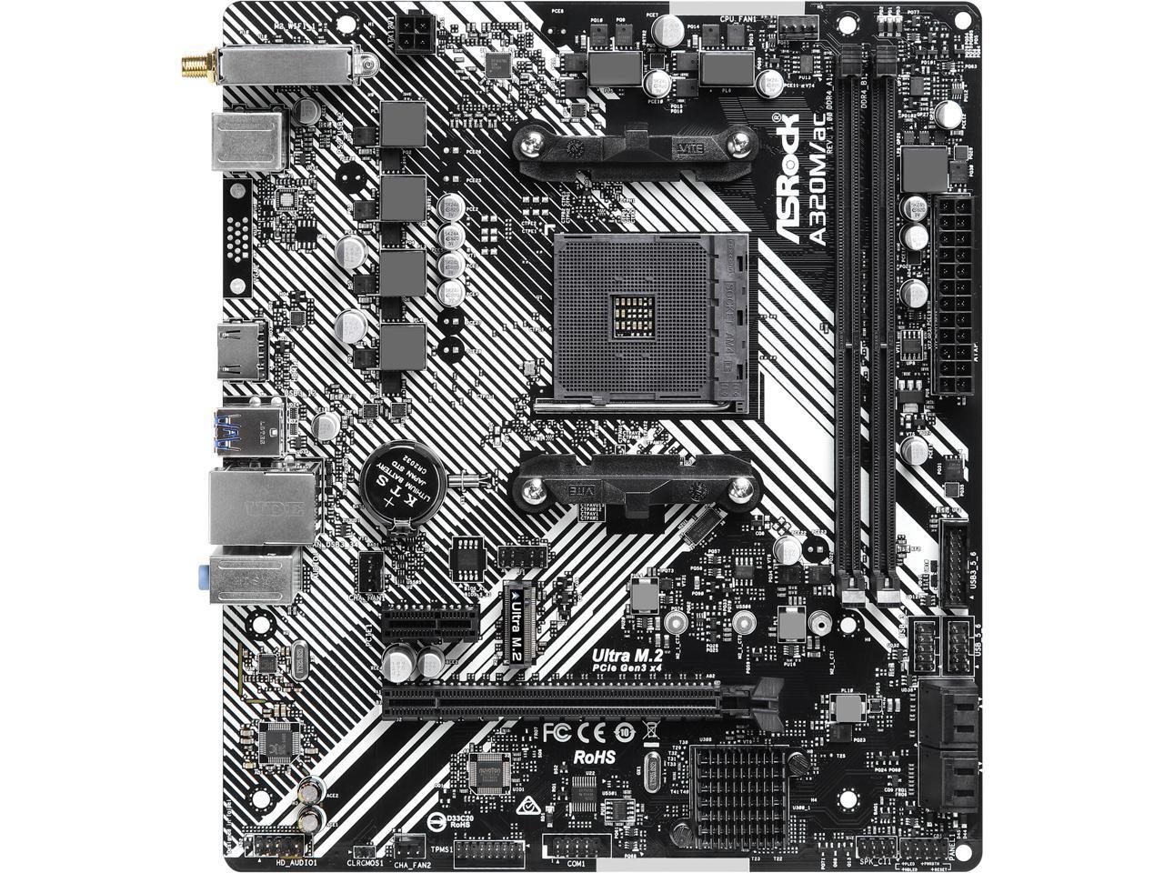 

Материнская плата AsRock A320M/ac (sAM4, AMD A320, 1xPCIe 3.0 x16)