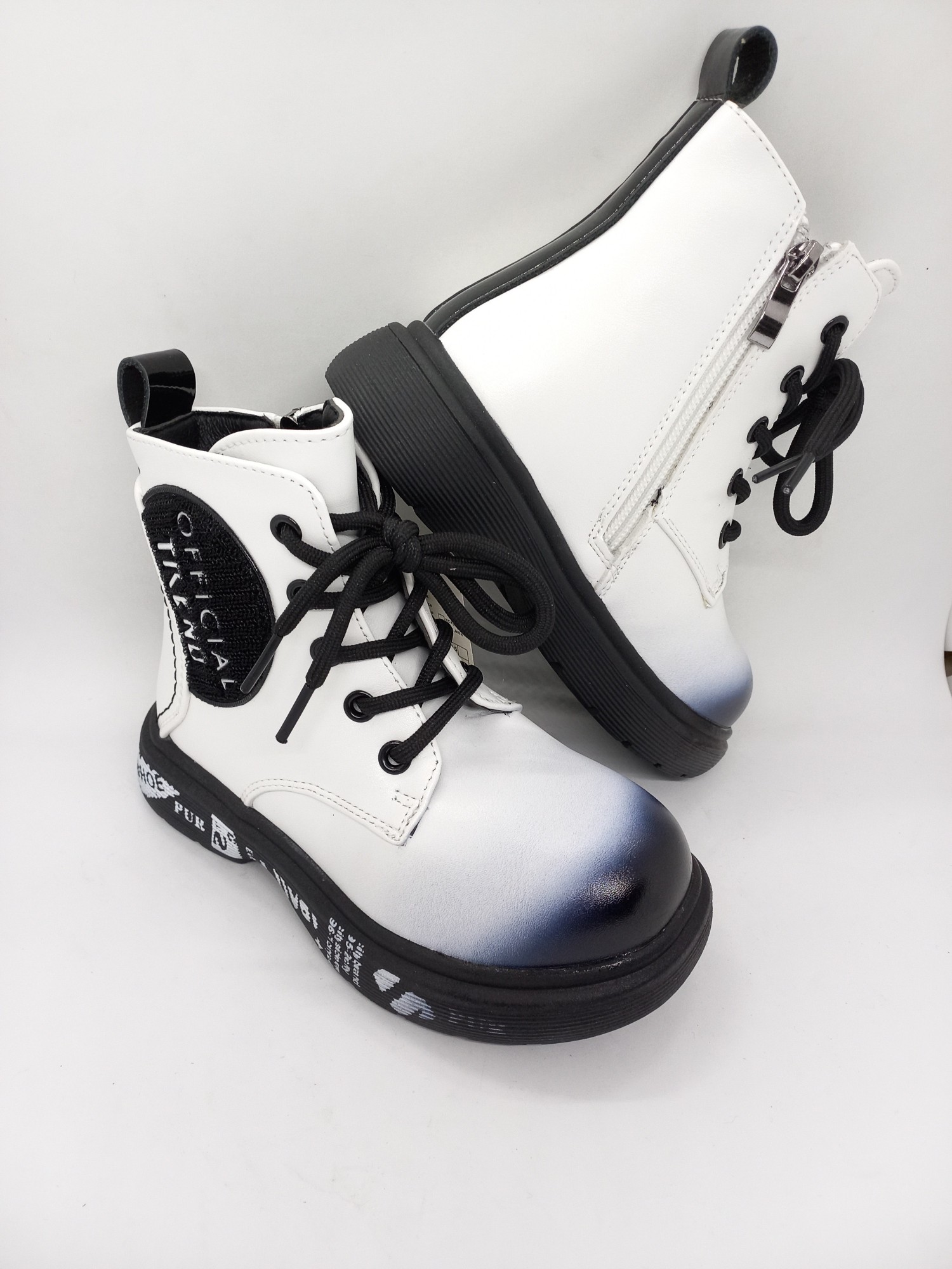 

Демисезонные ботинки на девочку Jong Golf белые утепленные 28 р 18 см BD-0183