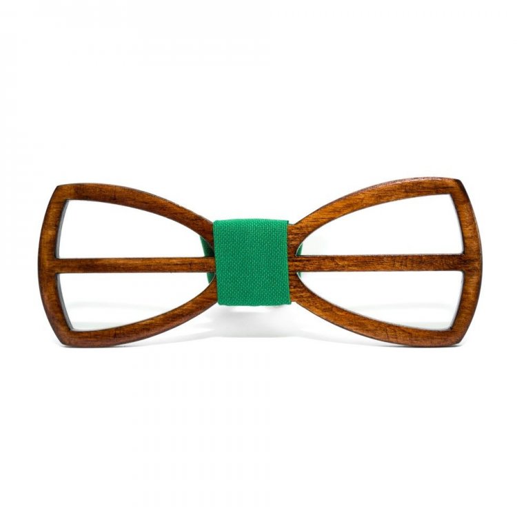 

Деревянная Галстук Бабочка SF С Вырезом Темная Gbdh-8266