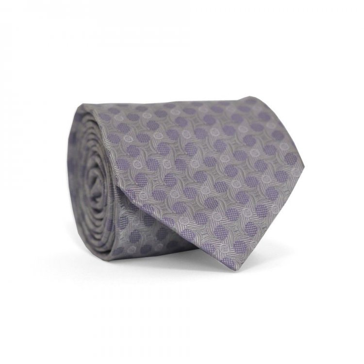 

Галстук Мужской Серый Фиолетовый Gin-2181