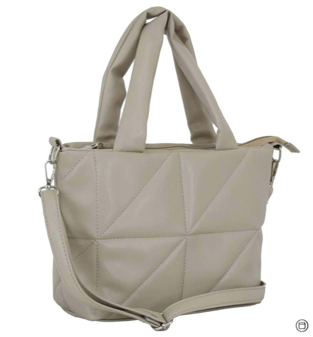 

Модная женская сумка кожзам 701 беж тауп