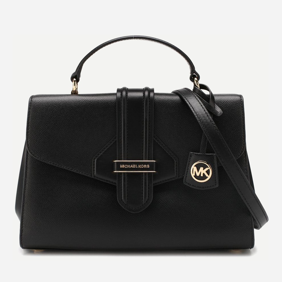 

Сумка женская кожаная Michael Kors Bleecker Md Th Satchel 30F9G0BS2L001 Черная
