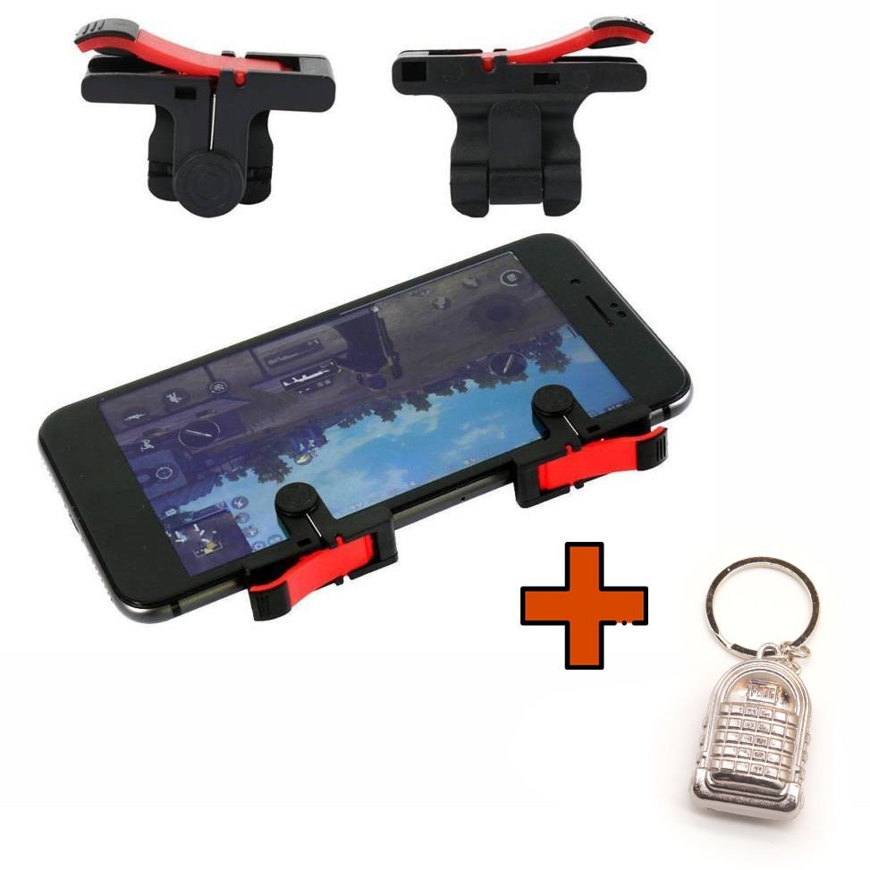 

Игровые контроллеры Marpiel D9 (геймпад триггеры курки для смартфона для PUBG) + брелок рюкзак 3 уровня