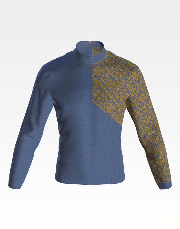 

Заготовка чоловічої сорочки Барвиста Вишиванка для вишивки бісером і нитками Магія ночі (ЧЕ065дУнн07)