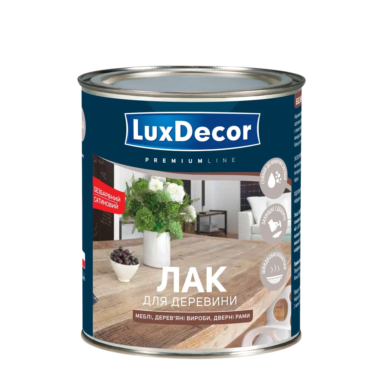 

Лак для древесины мебельный Luxdecor матовый 0.75 л