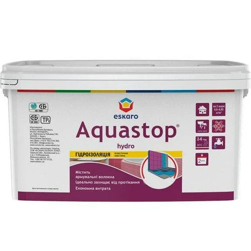 

Гидроизоляция Aquastop Hydro голубая 7 кг