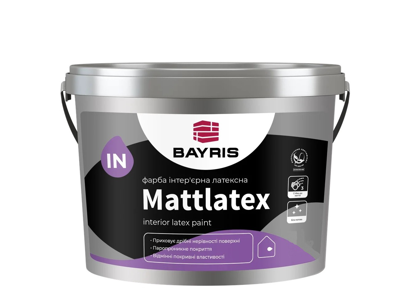 

Краска интерьерная латексная белая матовая Mattlatex Bayris 7 кг