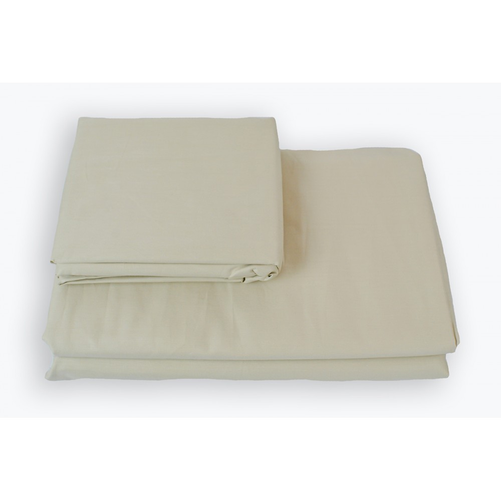 

Простынь на резинке SoundSleep Shine сатин beige бежевая 200х200 см