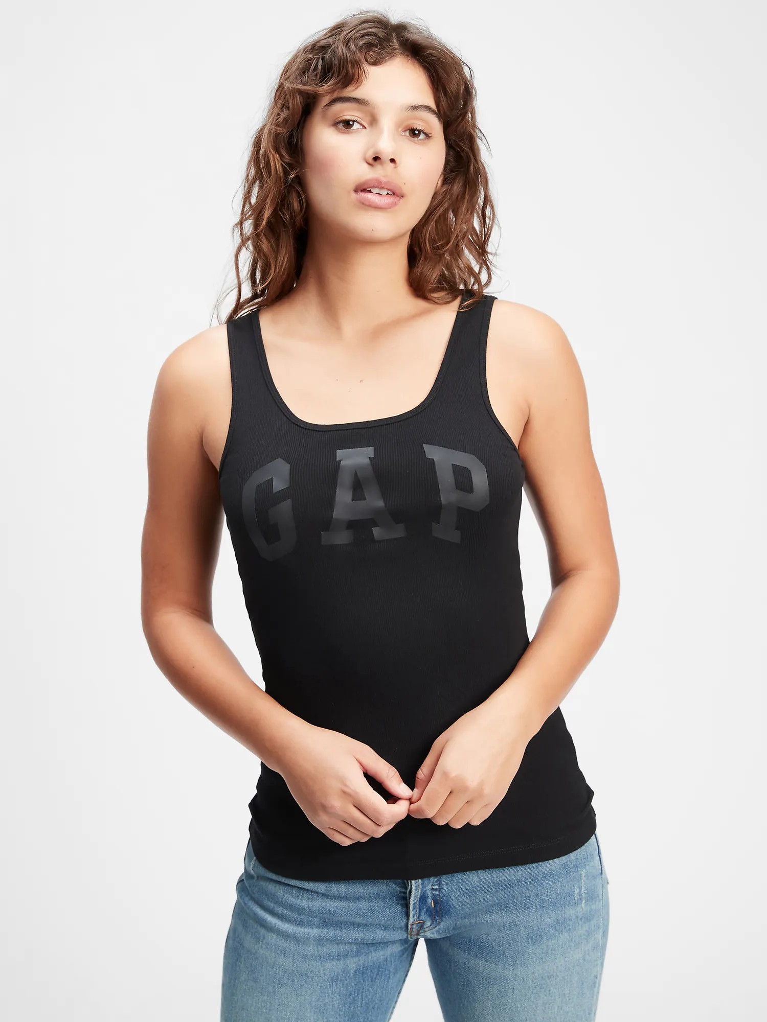 

Женская майка GAP с логотипом 1159760213 (Черный, XXL)
