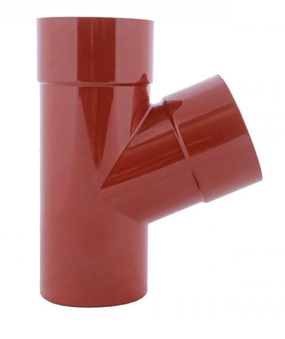 

Тройник Profil 100/100/67 130 красный (ПФ-38425)