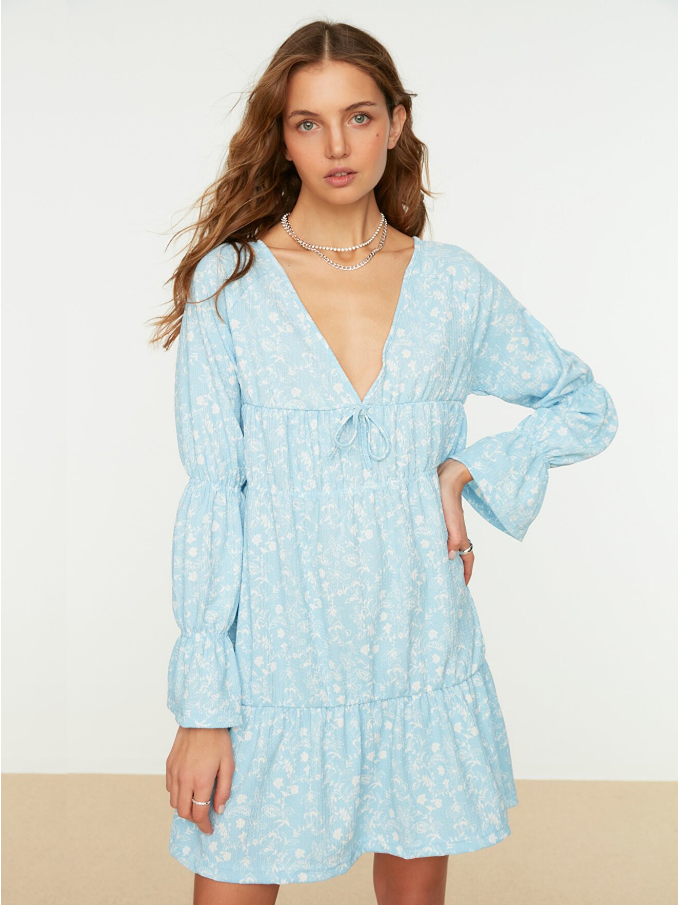 

Платье Trendyol TWOSS22EL0832  Clear Blue, Платье Trendyol TWOSS22EL0832 S Clear Blue