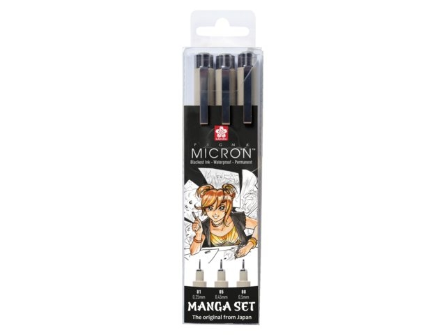 

Набор линеров Sakura Pigma Micron Manga 3шт.