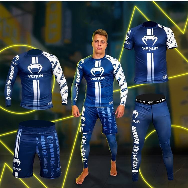 

Мужской спортивный комплект Venum 4в1 синий, Мужской спортивный комплект Venum 4в1 синий 2XL