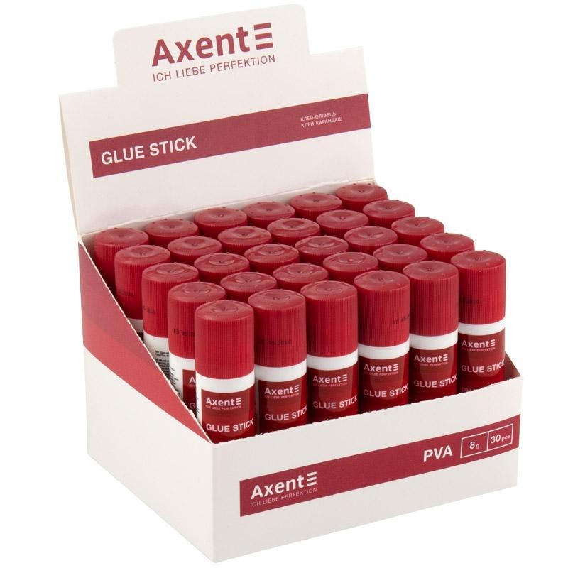

Клей карандаш PVA 8г 30шт Axent